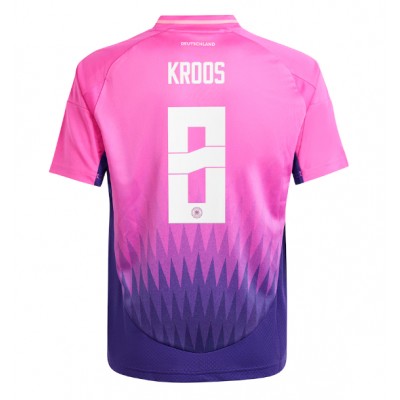 Moški Nogometni dresi Nemčija Toni Kroos #8 Gostujoči EP 2024 Kratek Rokav Moški Nogometni dresi Nemčija Toni Kroos #8 Gostujoči EP 2024 Kratek Rokav